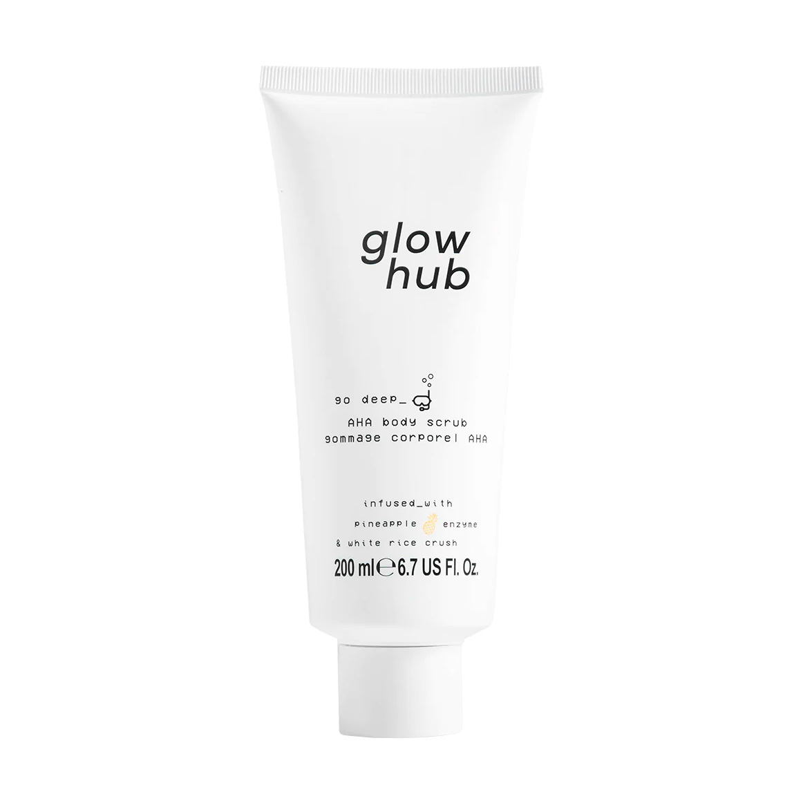 Скраб для тіла Glow Hub AHA Body Scrub, 200 мл